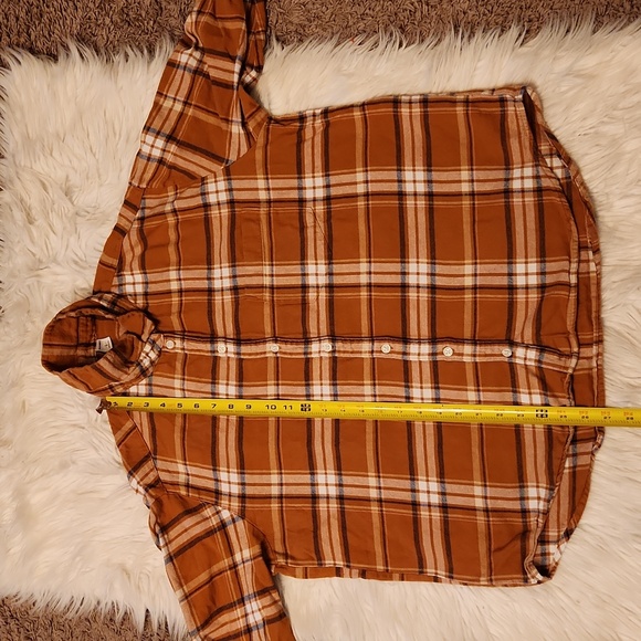 OLD NAVY PLAID FLANNEL WOMEN'S SIZE LARGE - Picture 4 of 5